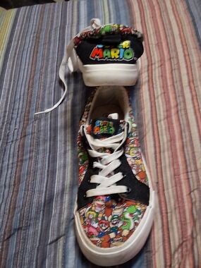 Nintendo Kids' Graphic Lace-Up Sneakers - Multicolor
